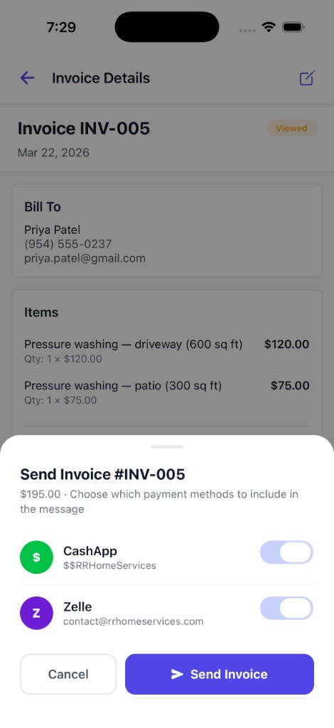 Send Invoice